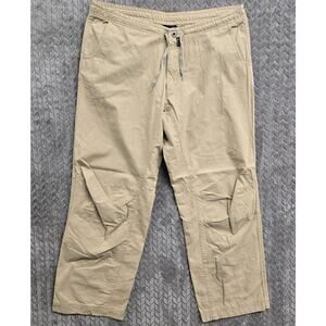 Patagonia Mens 36x30 Lightweight Climb Pants 55005 Drawstring Cotton Baggy Khaki